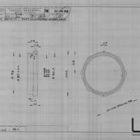 SIAI Marchetti - SM76 - Carico benzina - particolare dado per tubo diam 78-80