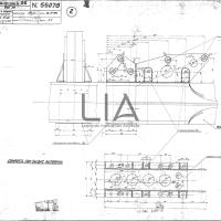 SIAI Marchetti - S.55 - Piastra fissaggio rinforzo e diagonale centina centrale sul lungherone n. 3 inferiore