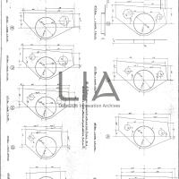 SIAI Marchetti - S.55 - Piastrine per centine alettone n. 2-3-4-6-7-8-9-10-12-13